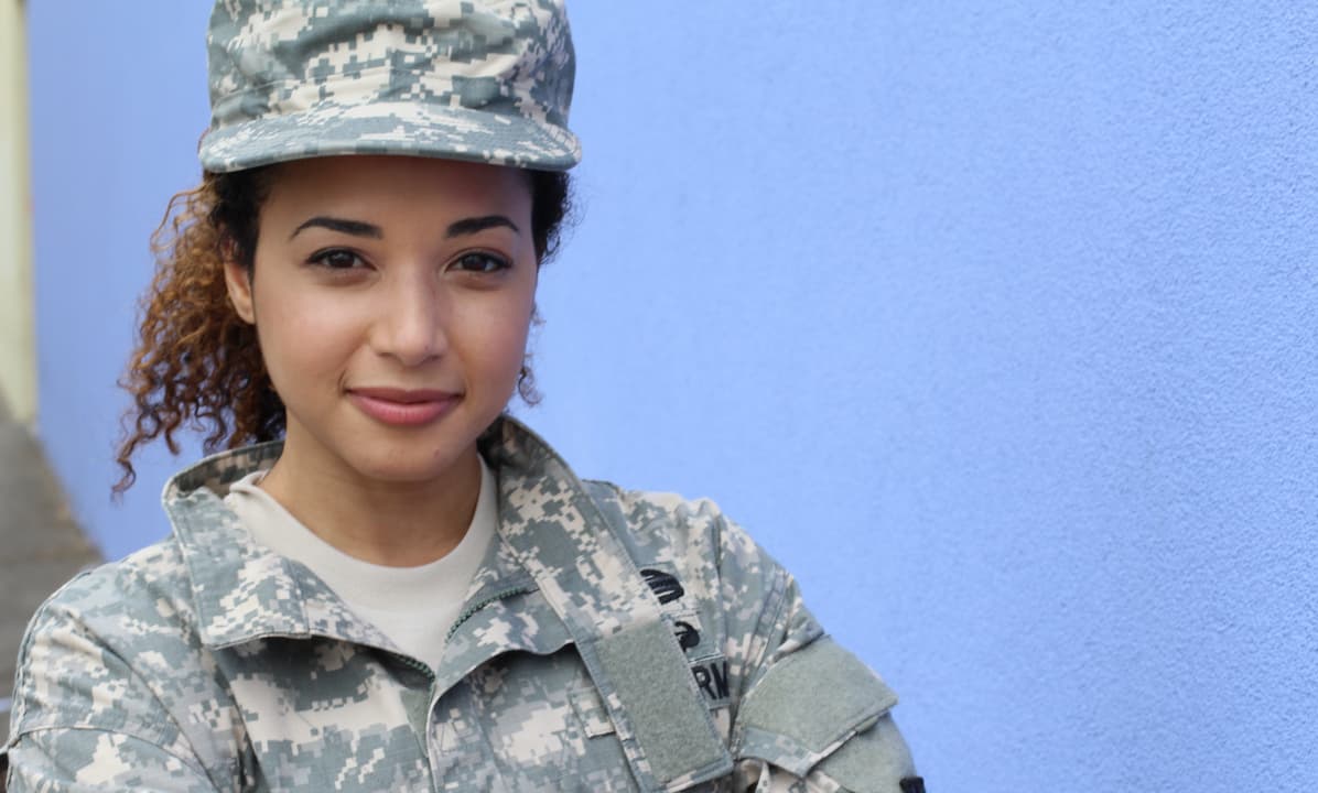 woman in the army